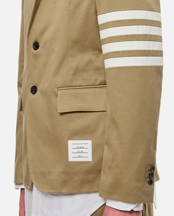 Thom Browne GIACCA SPORTIVA CLASSICA 4 BAR IN TWILL DI COTONE Sconti questo mese