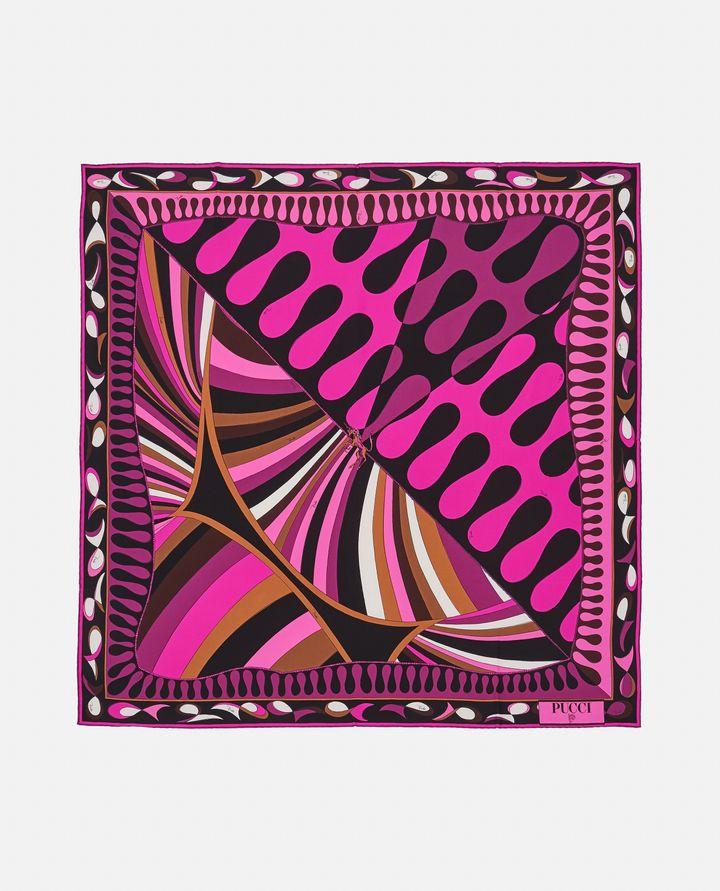Emilio Pucci 90X90 FOULARD IN TWILL DI SETA In Vendita