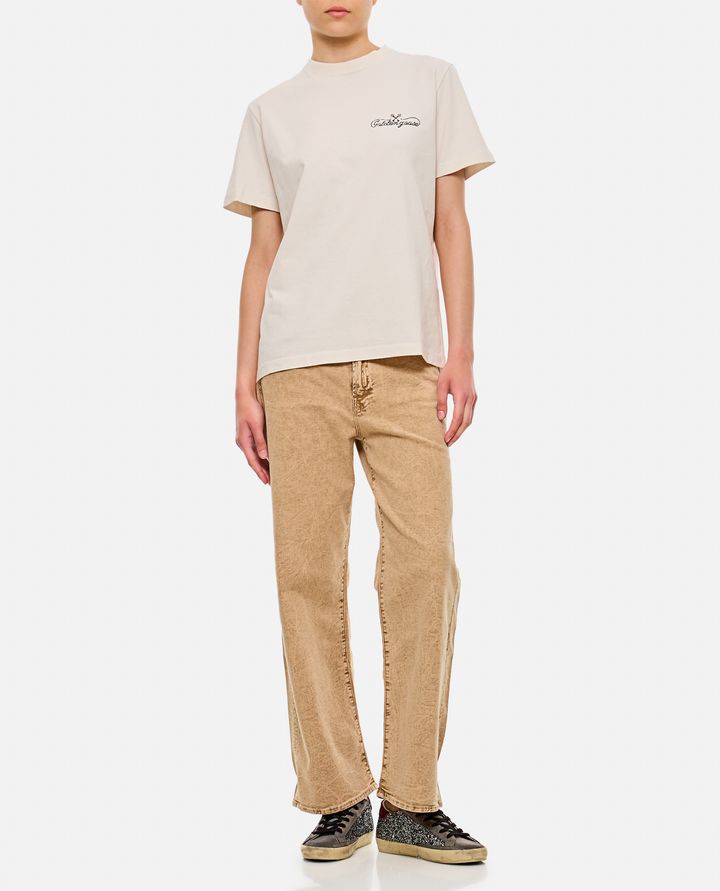 Golden Goose T-SHIRT IN JERSEY DI COTONE Comprare a buon mercato