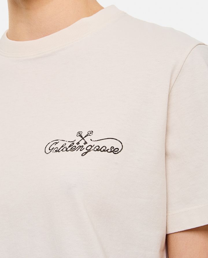 Golden Goose T-SHIRT IN JERSEY DI COTONE Comprare a buon mercato