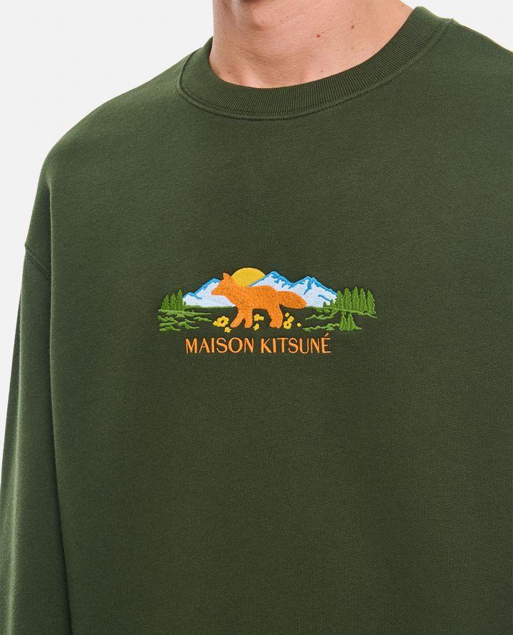 Maison Kitsuné FELPA COMFORT OUTDOOR CON PROFILO VOLPE Offerte esclusive