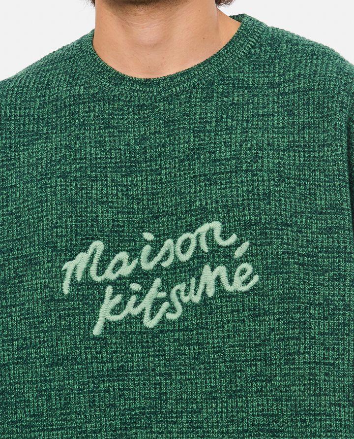 Maison Kitsuné MAGLIONE GIROCOLLO CON LOGO Liquidazione
