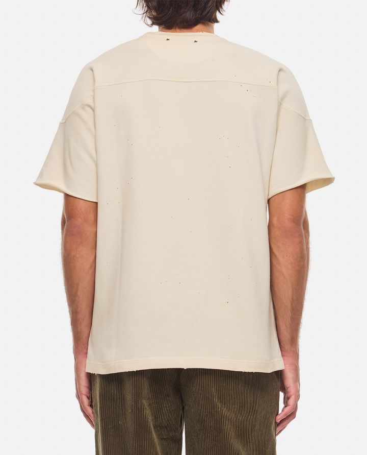 Golden Goose T-SHIRT IN COTONE STAMPA FOOTBALL Enormi risparmi