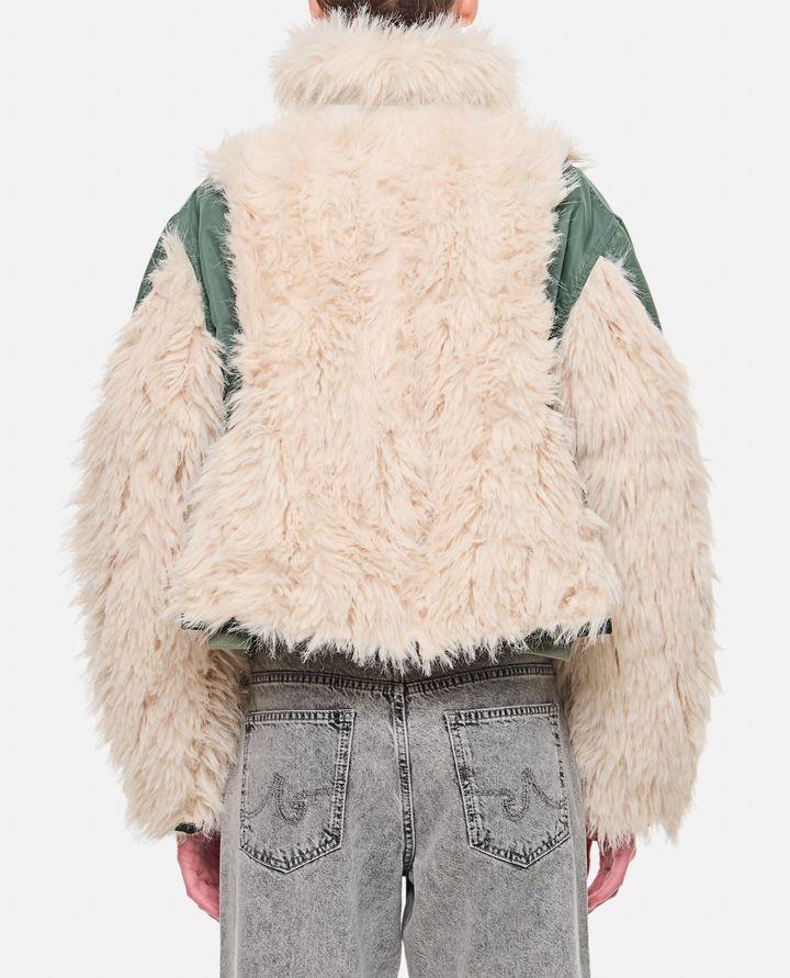 Sacai BOMBER CON INSERTI IN ECOPELLICCIA 50% di sconto con spedizione gratuita