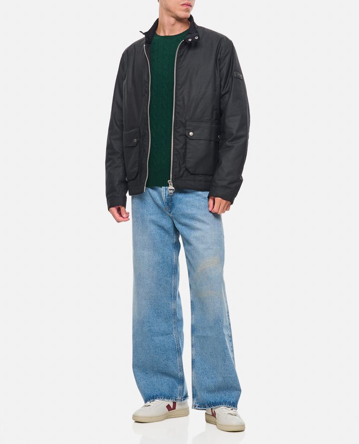 Barbour International LUTLAW HARRINGTON GIACCA CERATA Spedizione Gratuita