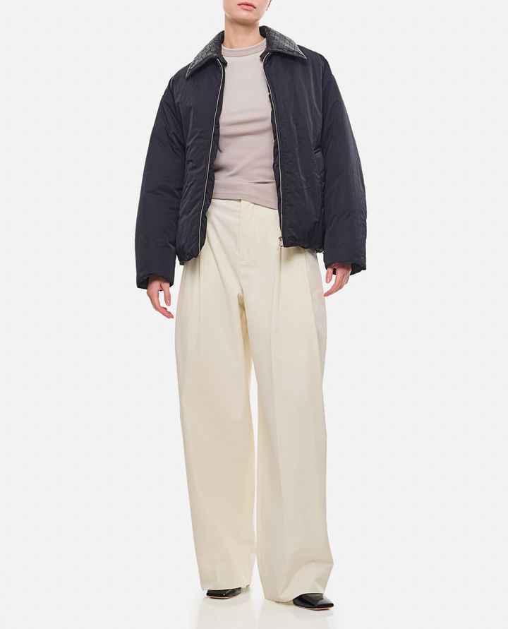 Bottega Veneta PANTALONI IN COTONE A GAMBA LARGA Vendita Economica
