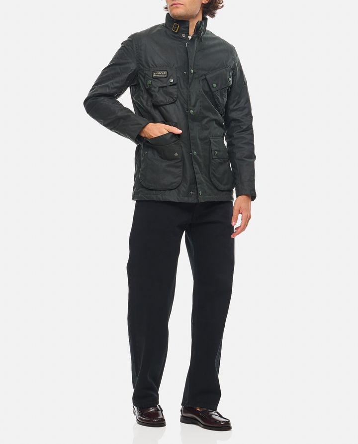 Barbour International GIACCA CERATA CON TASCHE Grande vendita