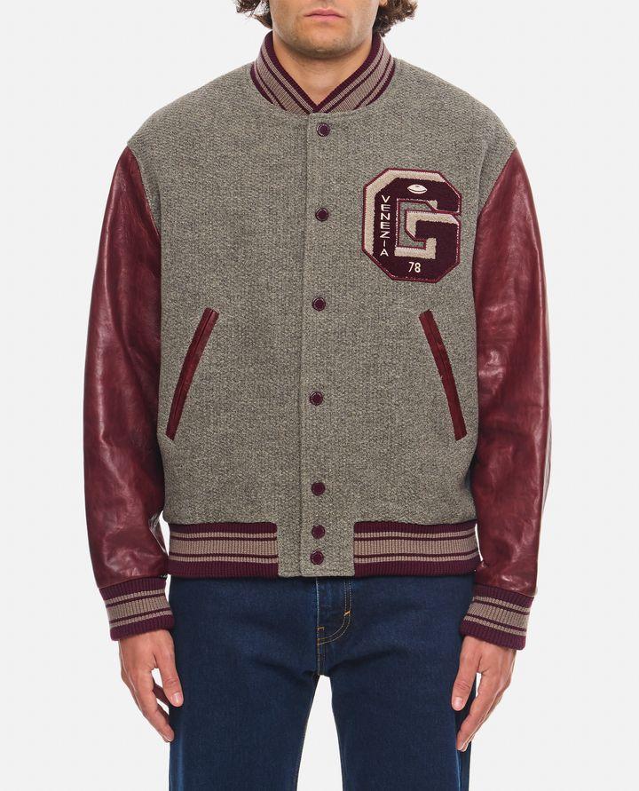 Golden Goose BOMBER VARSITY CON MANICHE IN PELLE Shopping online