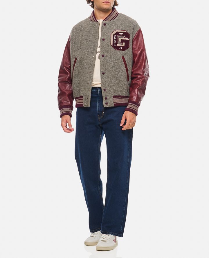 Golden Goose BOMBER VARSITY CON MANICHE IN PELLE Shopping online