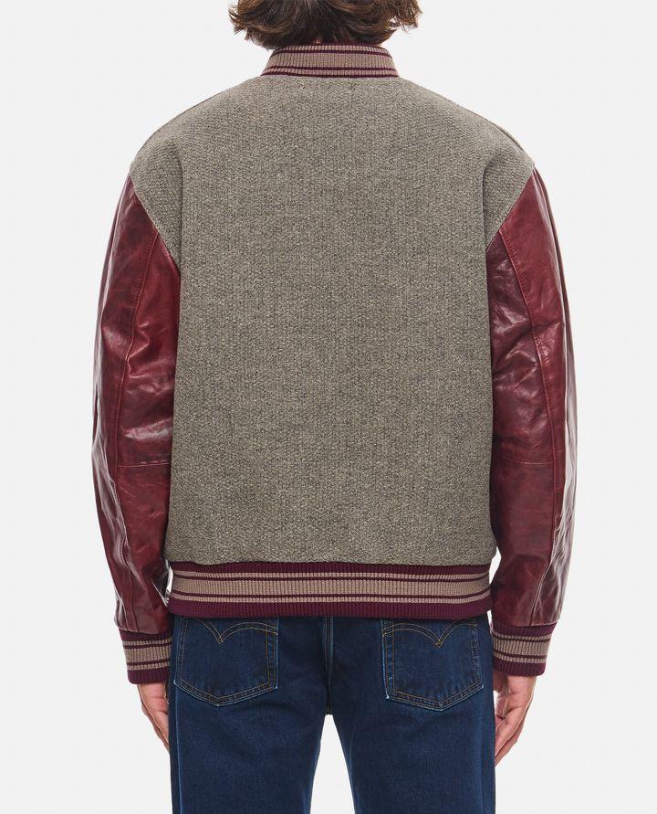Golden Goose BOMBER VARSITY CON MANICHE IN PELLE Shopping online