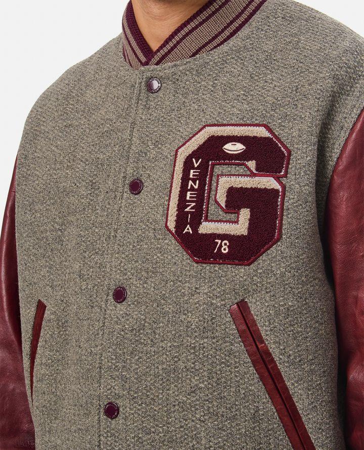 Golden Goose BOMBER VARSITY CON MANICHE IN PELLE Shopping online