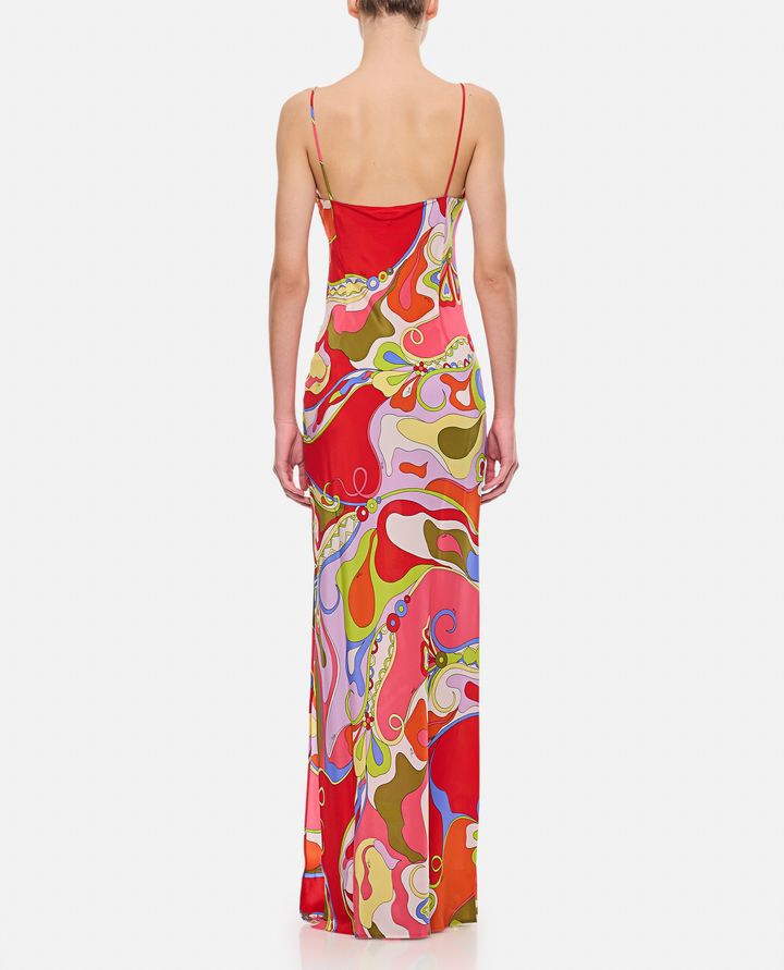 Emilio Pucci ABITO LUNGO IN CREPE DE CHINE Offerte speciali
