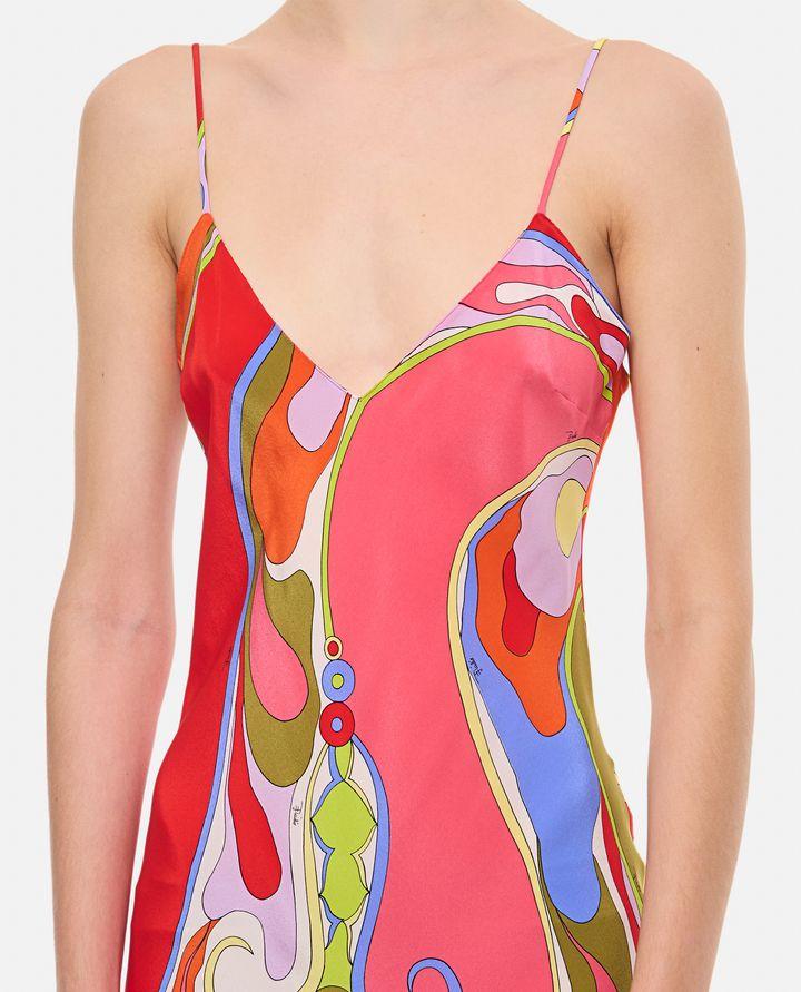 Emilio Pucci ABITO LUNGO IN CREPE DE CHINE Offerte speciali
