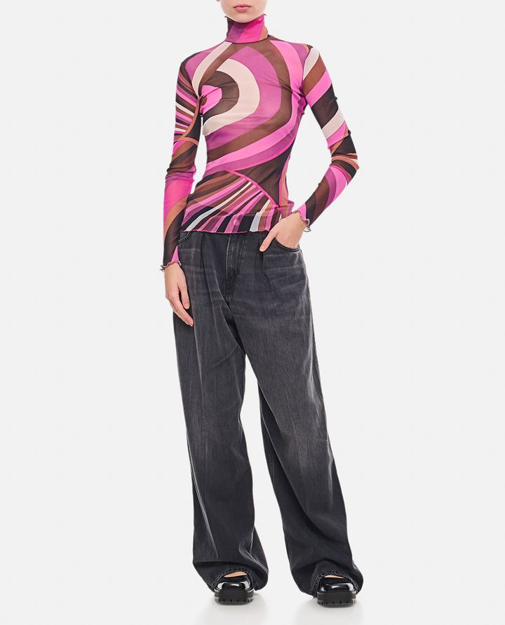 Emilio Pucci T-SHIRT MANICA LUNGA IN TULLE Ultimi tre giorni
