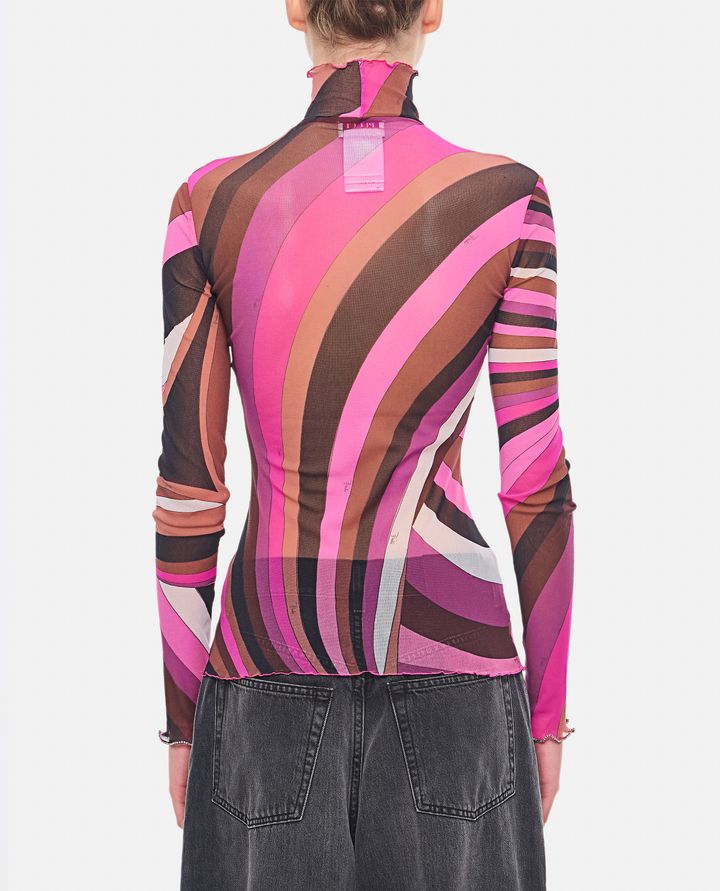Emilio Pucci T-SHIRT MANICA LUNGA IN TULLE Ultimi tre giorni