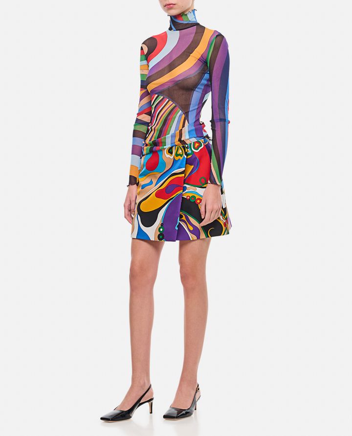 Emilio Pucci GONNA IN TWILL DI SETA Latest stili