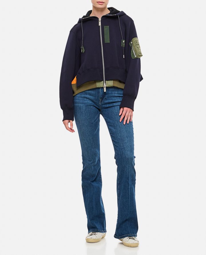 Sacai FELPA A STRATI CON CAPPUCCIO Fino al 60% di sconto
