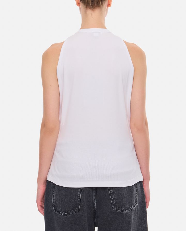 Alexander McQueen TOP IN COTONE SMANICATO Officina
