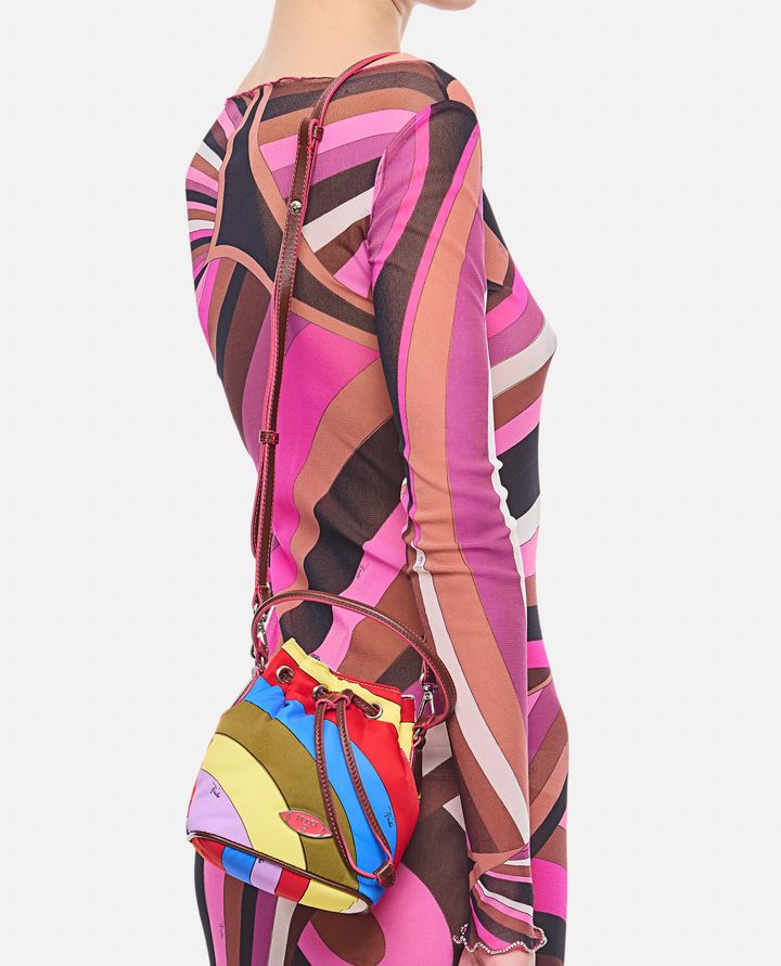 Emilio Pucci BORSA A SECCHIELLO IN NYLON PICCOLA 2025