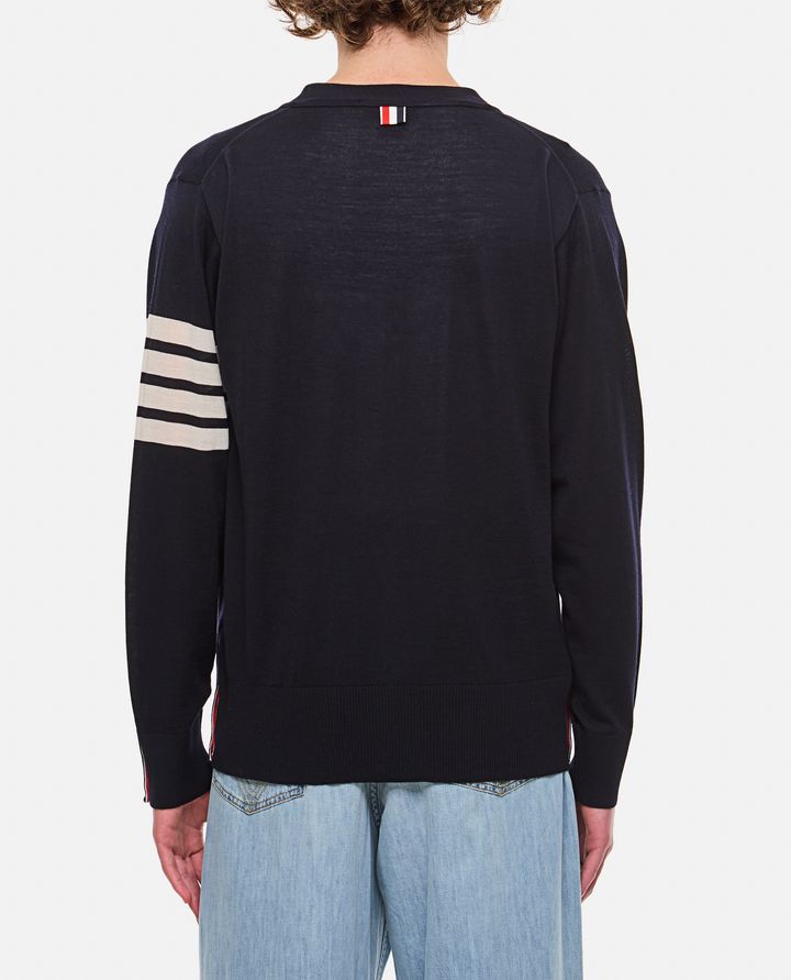 Thom Browne CARDIGAN CLASSICO SCOLLO A V Nuovo