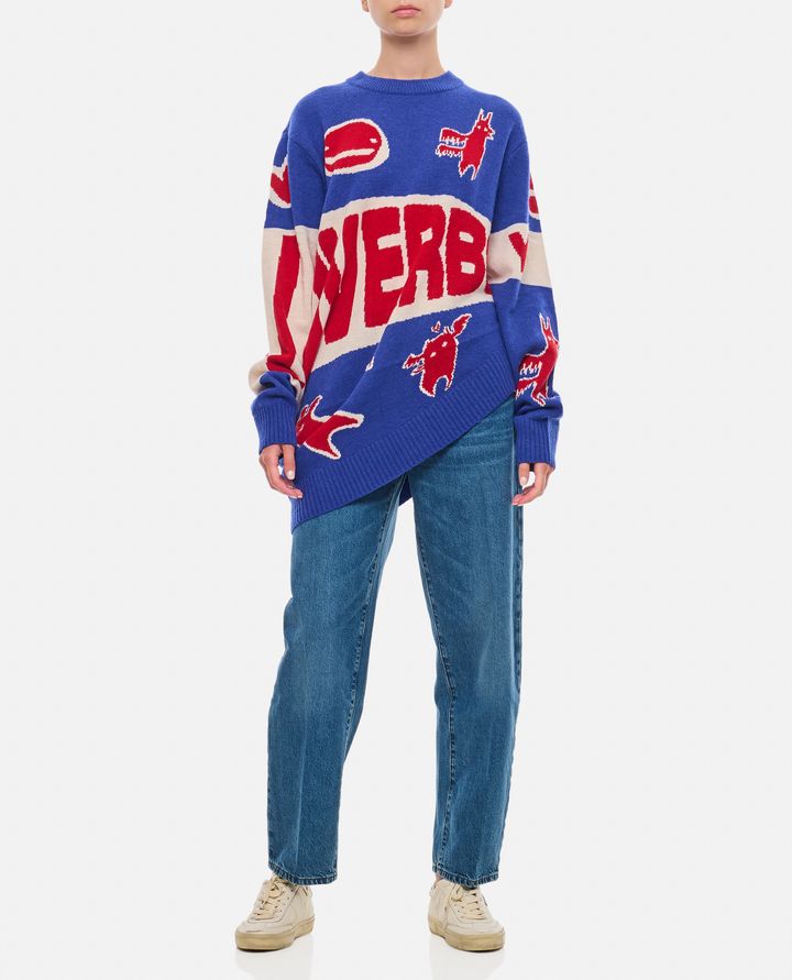 Charles Jeffrey Loverboy MAGLIONE TOPSY TURVY CON LOGO LOVERBOY Grandi sconti