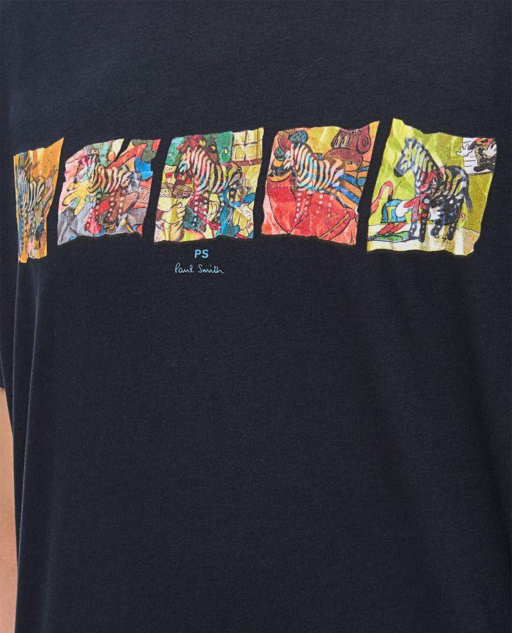 PS Paul Smith MENS REG FIT SS T SHIRT ZEBRAS Ultimi tre giorni
