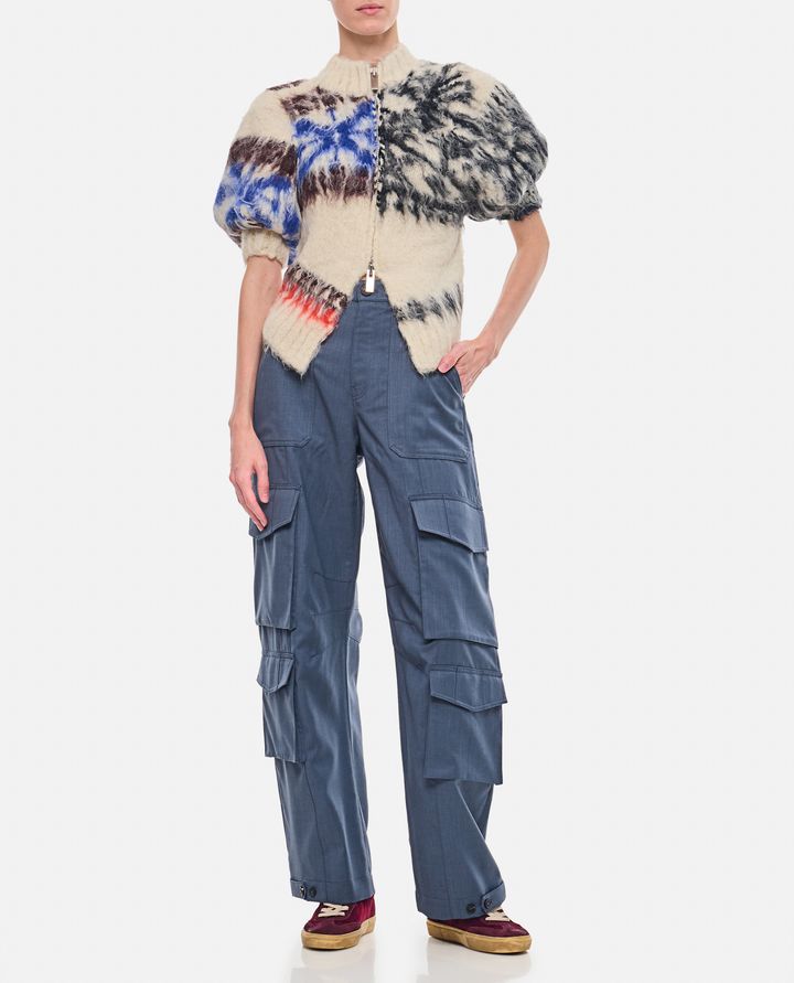 Sacai BLOUSON IN MAGLIA FANTASIA Sostegno trimestrale