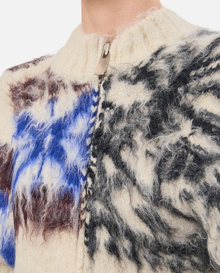 Sacai BLOUSON IN MAGLIA FANTASIA Sostegno trimestrale