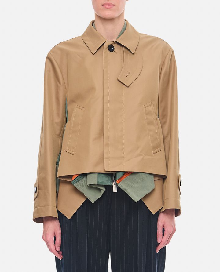 Sacai BLOUSON IN GABARDINE DI COTONE X TWILL DI NYLON Enormi sconti