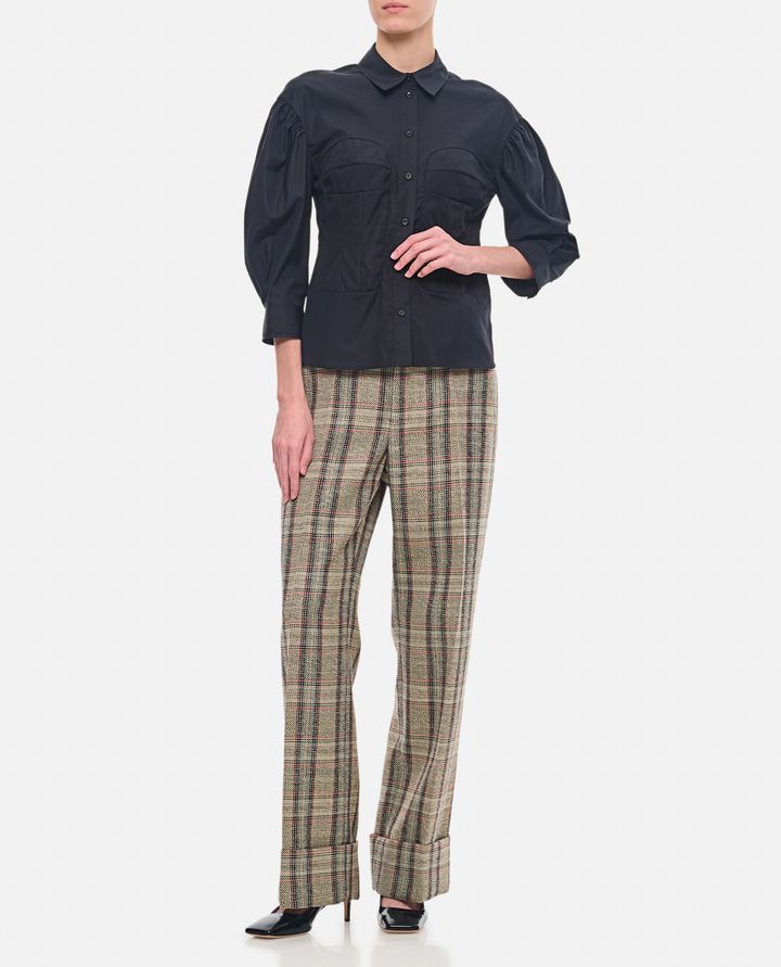 Simone Rocha CAMICIA CON CUCITURA CORSETTO Esporta salva