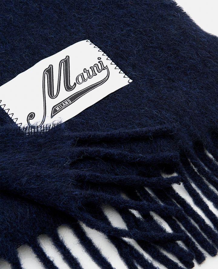 Marni SCIARPA CON LOGO E FRANGE Economico