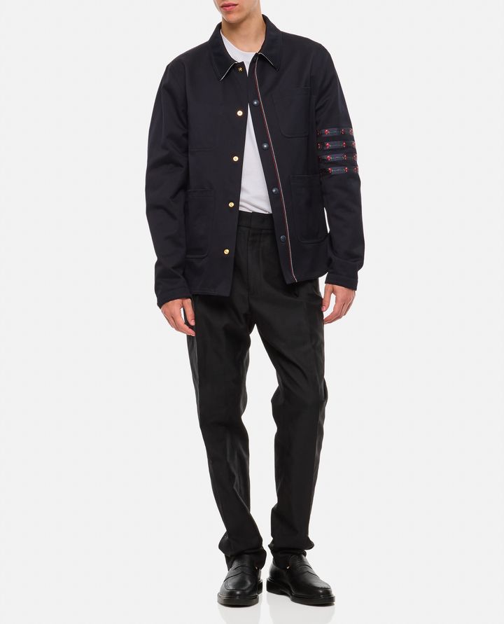 Thom Browne UTILITY GIACCA CON TASCHE Vendita Calda