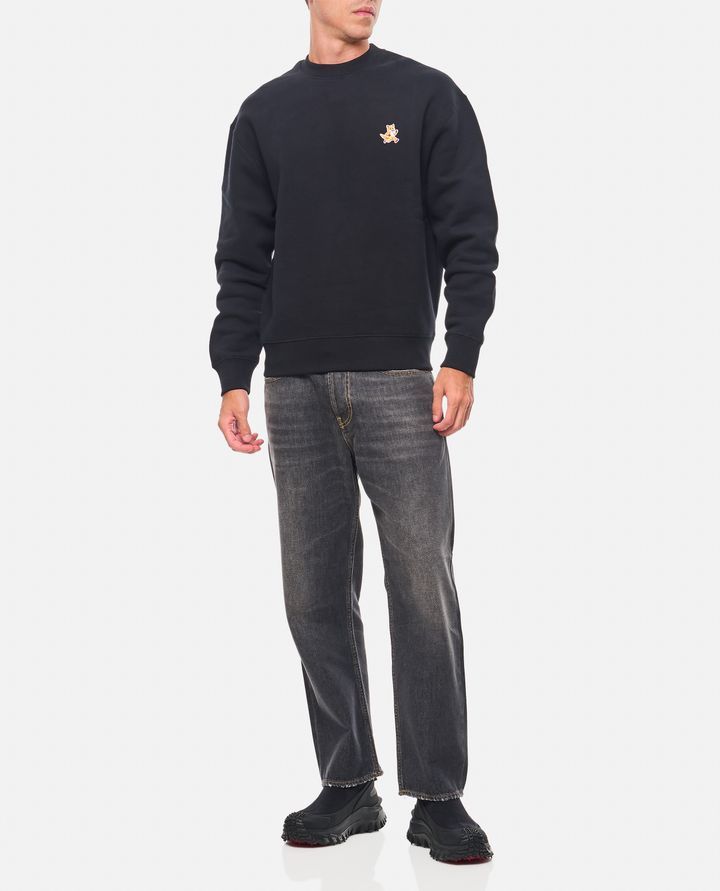 Maison Kitsuné FELPA GIROCOLLO CON PATCH Black Friday