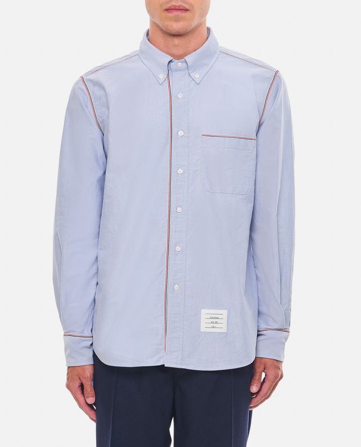 Thom Browne CAMICIA IN COTONE AZZURRA DA UOMO - THOM BROWNE Offerte esclusive
