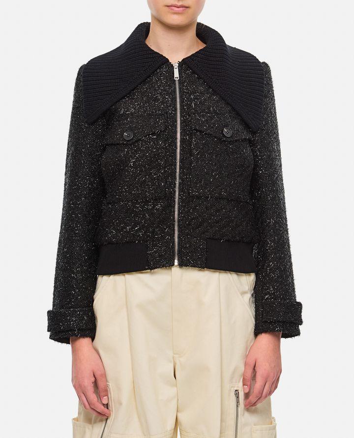 Self-Portrait TINSEL BOMBER IN BOUCLE Fino al 50% di sconto