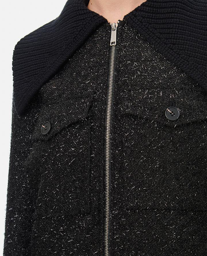 Self-Portrait TINSEL BOMBER IN BOUCLE Fino al 50% di sconto