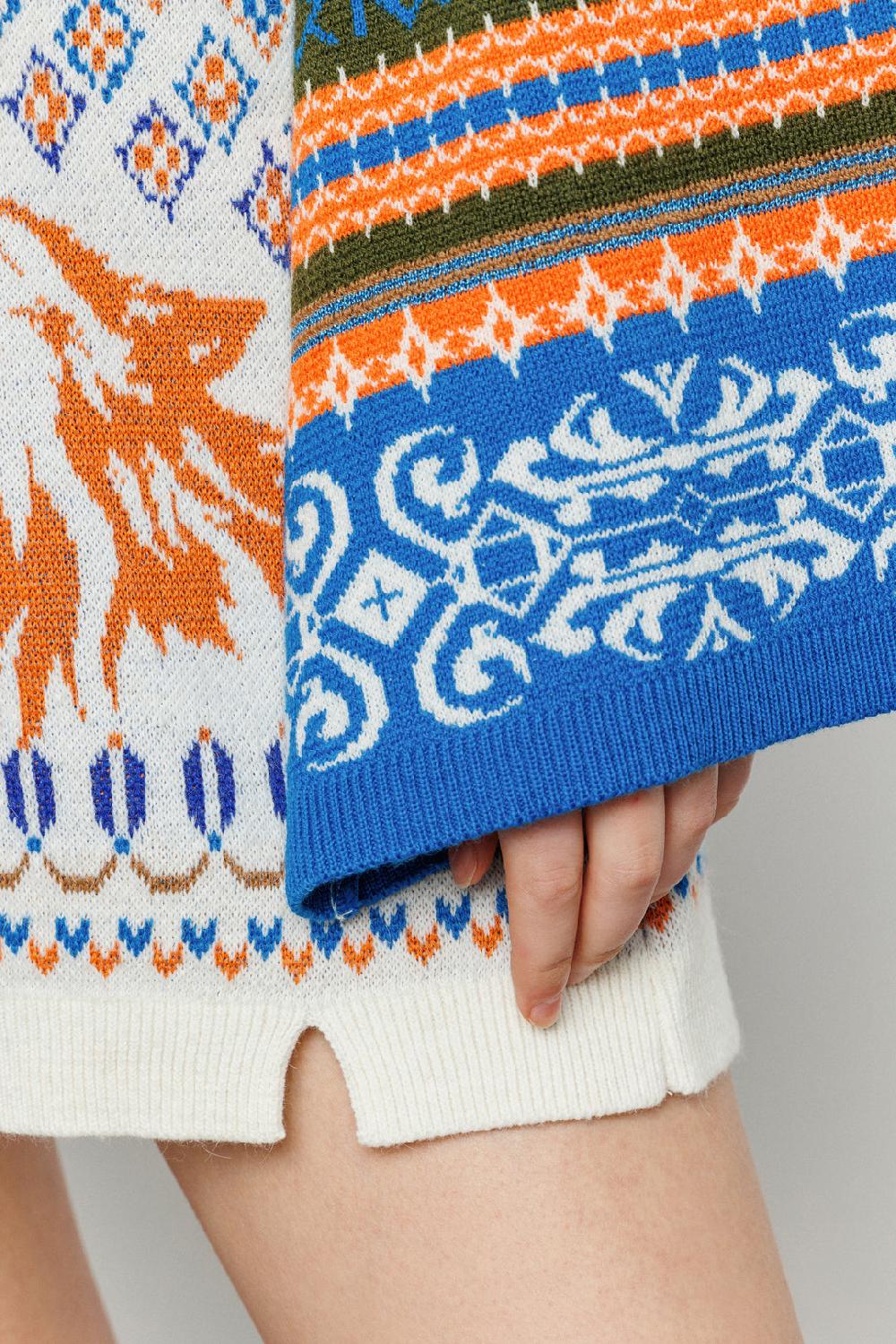 Akep ABITO CORTO AKEP IN TESSUTO JACQUARD CON SCOLLO A V Consegna Veloce