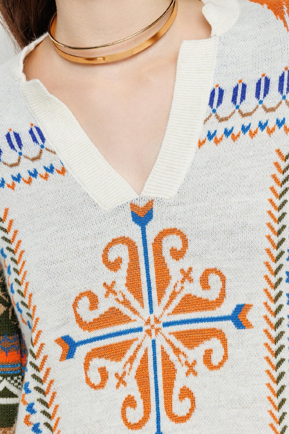 Akep ABITO CORTO AKEP IN TESSUTO JACQUARD CON SCOLLO A V Consegna Veloce