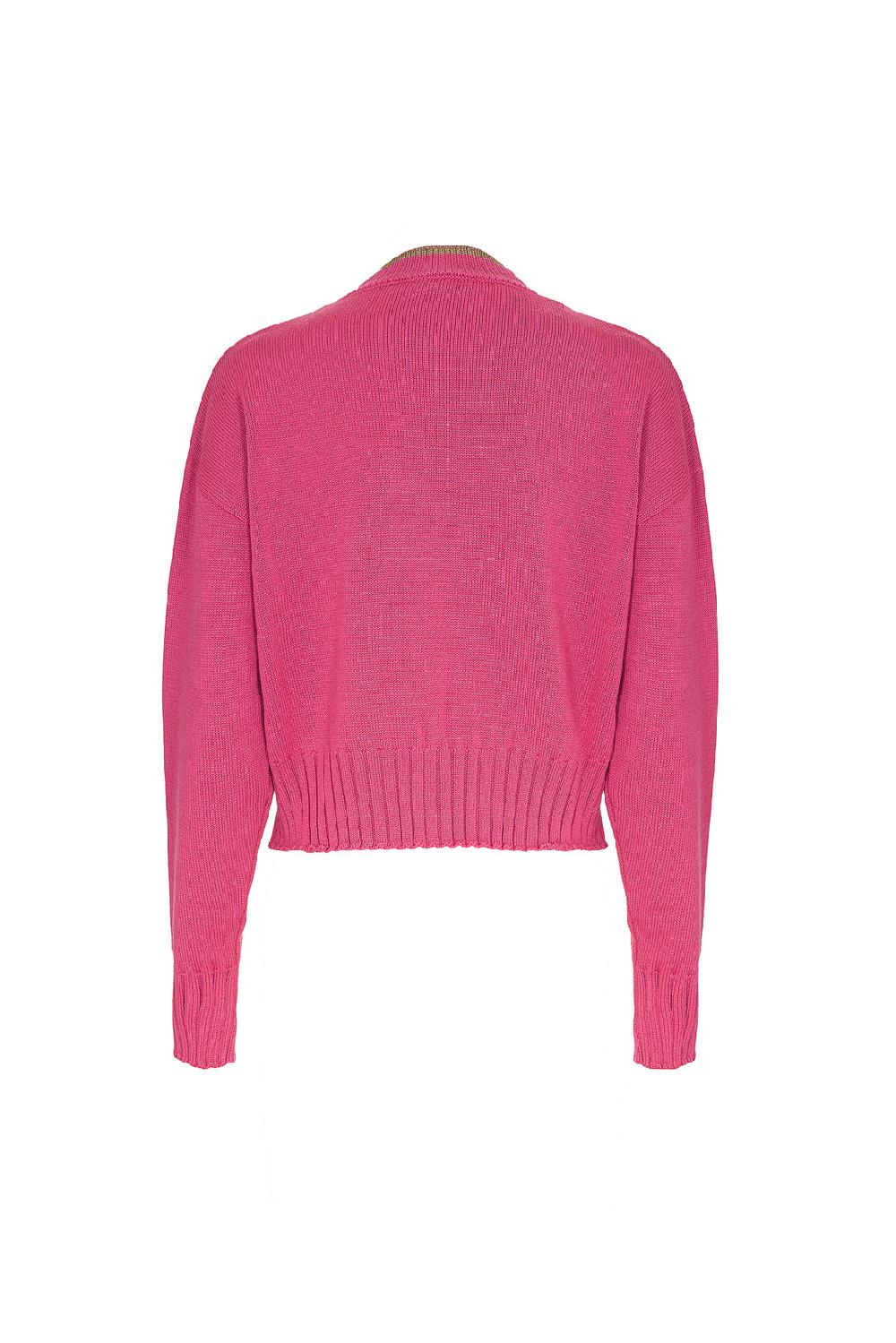Akep MAGLIONE CROPPED A GIROCOLLO - CAPSULE "AKEP X PINK PANTER" Offerte