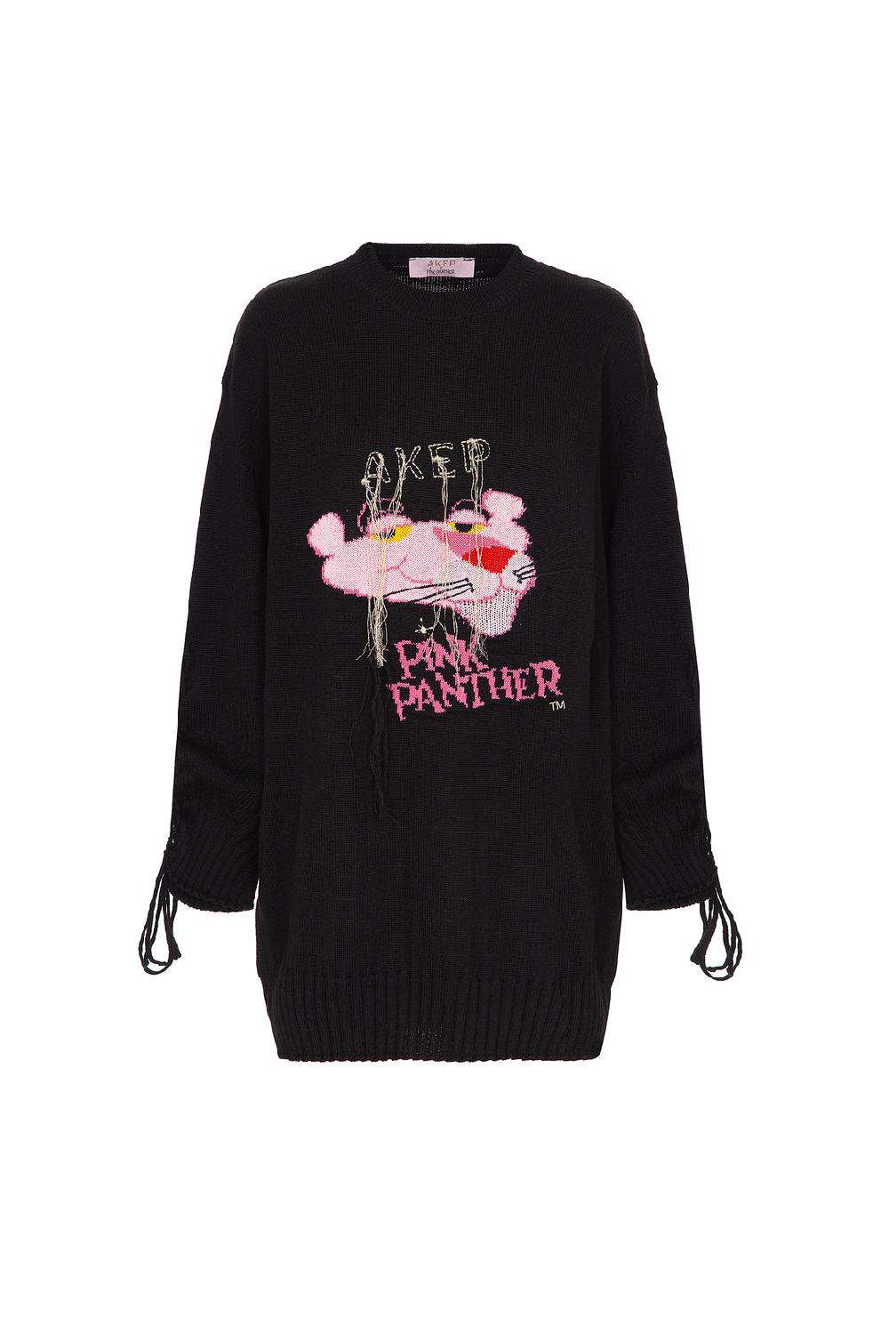 Akep MAXI PULL CON INTARSIO SUL DAVANTI - CAPSULE "AKEP X PINK PANTER" Hotsell