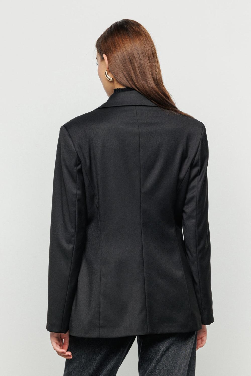 Akep BLAZER AKEP IN FRESCO LANA CON CINTURA IN MAGLIA JACQUARD Moda