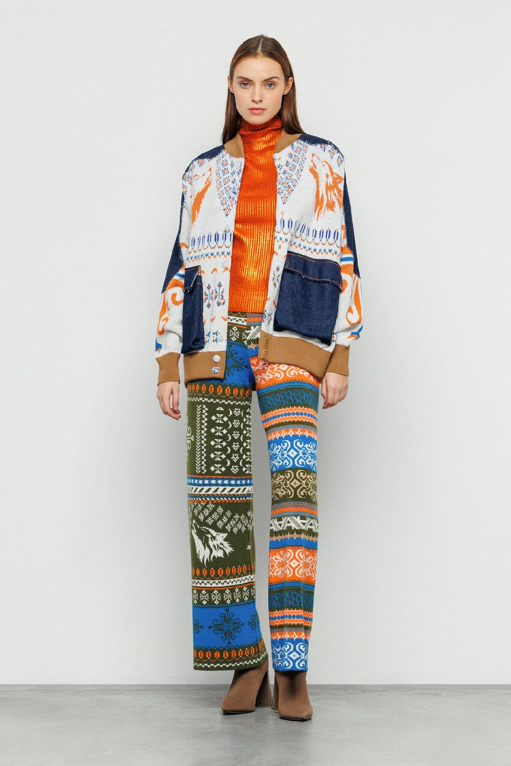 Akep BOMBER AKEP IN TESSUTO JACQUARD CON PATCH IN DENIM 2025
