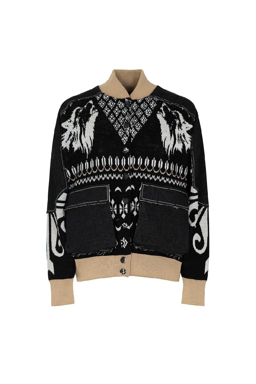Akep BOMBER AKEP IN TESSUTO JACQUARD CON PATCH IN DENIM 2025