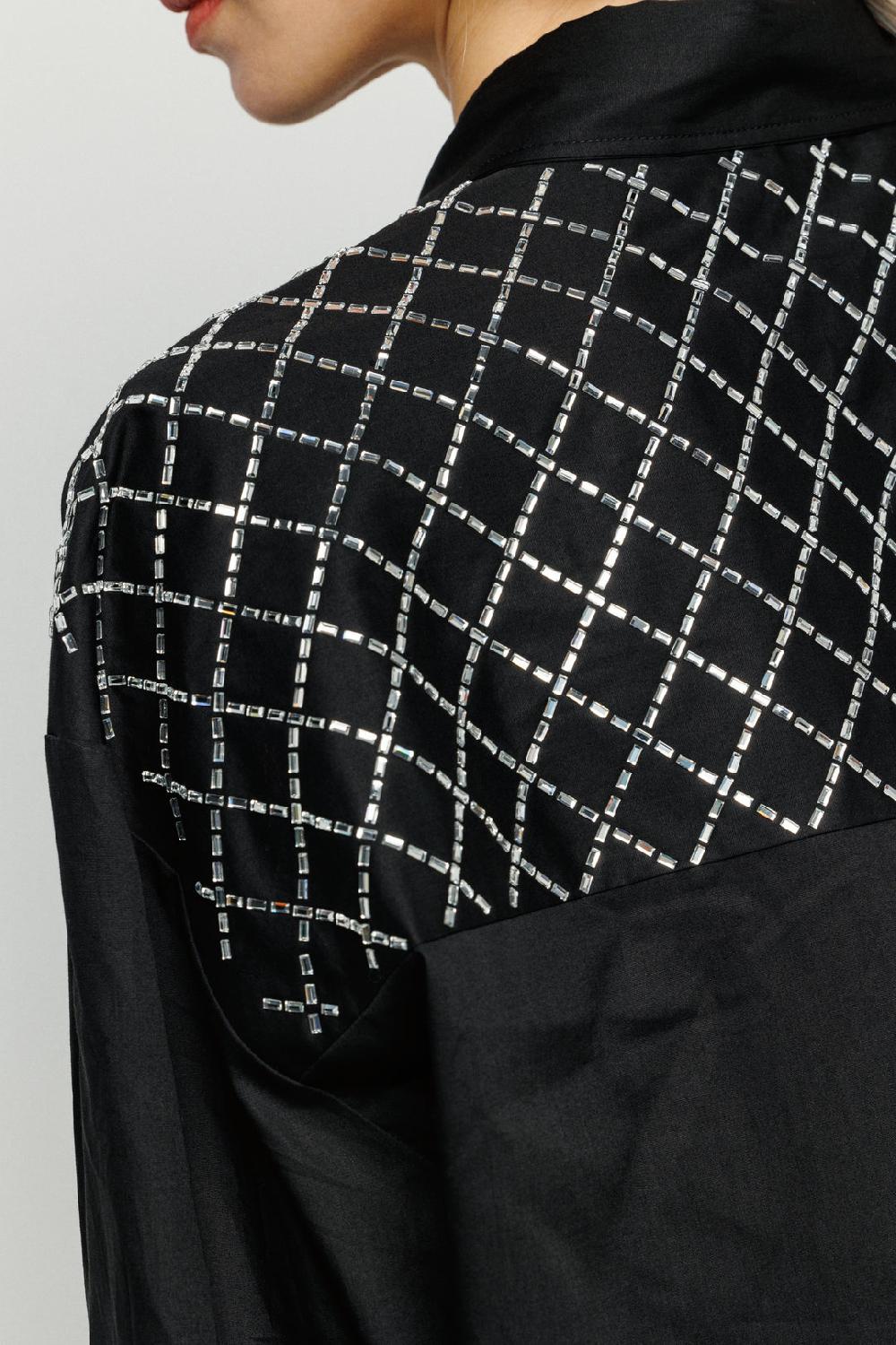 Akep CAMICIA OVERSIZE AKEP CON DETTAGLIO STRASS Shopping online