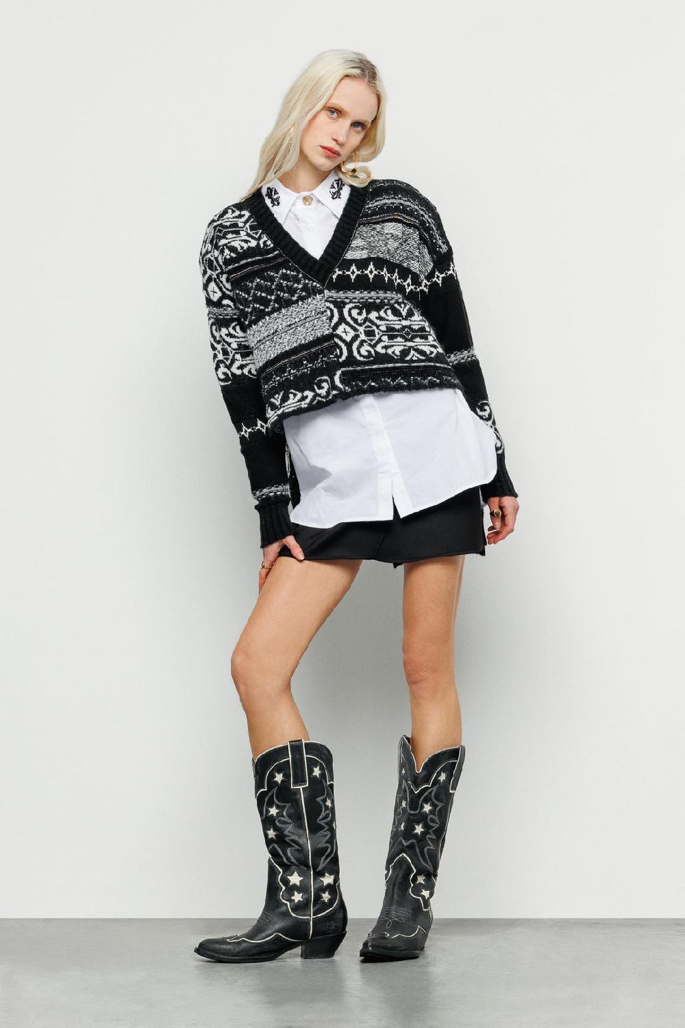 Akep CAMICIA OVERSIZE AKEP CON RICAMO IN COTONE Vendita