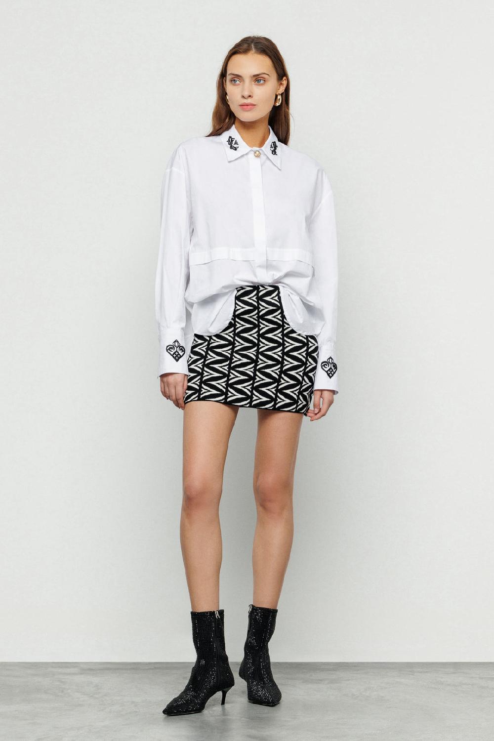Akep CAMICIA OVERSIZE AKEP CON RICAMO IN COTONE Vendita