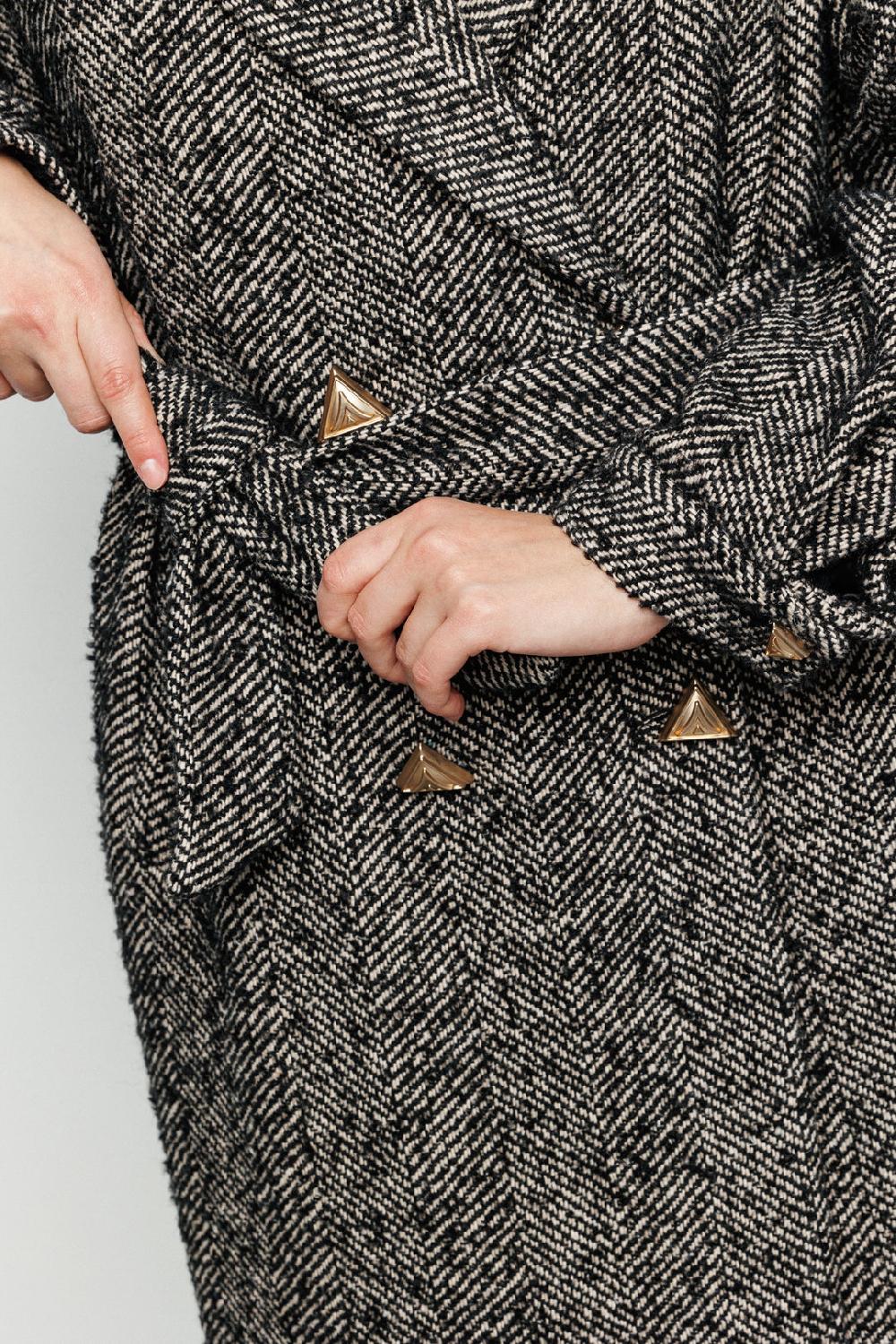 Akep CAPPOTTO LUNGO AKEP CON APPLICAZIONE SUL RETRO IN TESSUTO JACQUARD Pezzi Unici