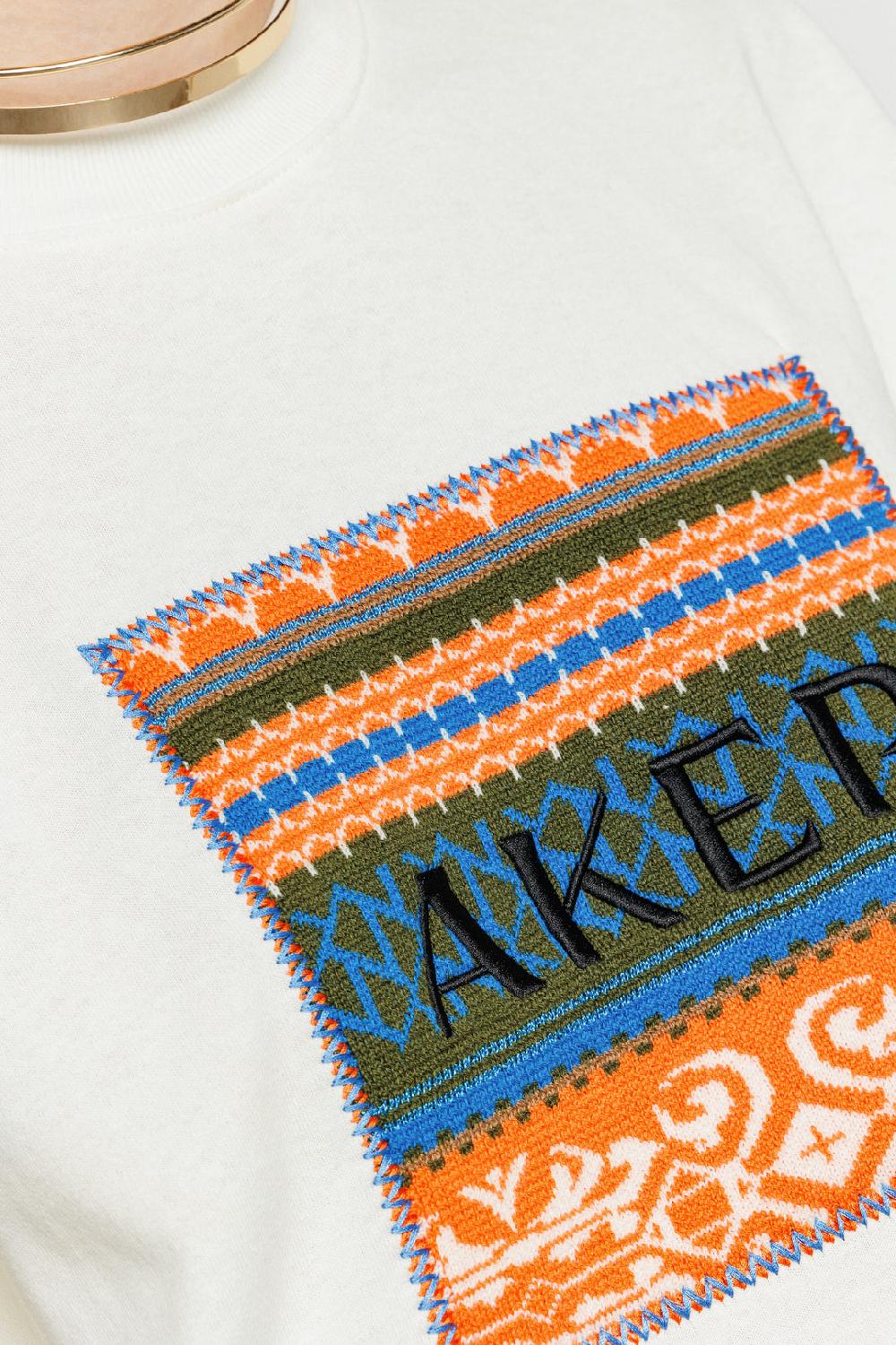 Akep T-SHIRT AKEP OVERSIZE CON APPLICAZIONE JACQUARD SUL DAVANTI Acquista Ora