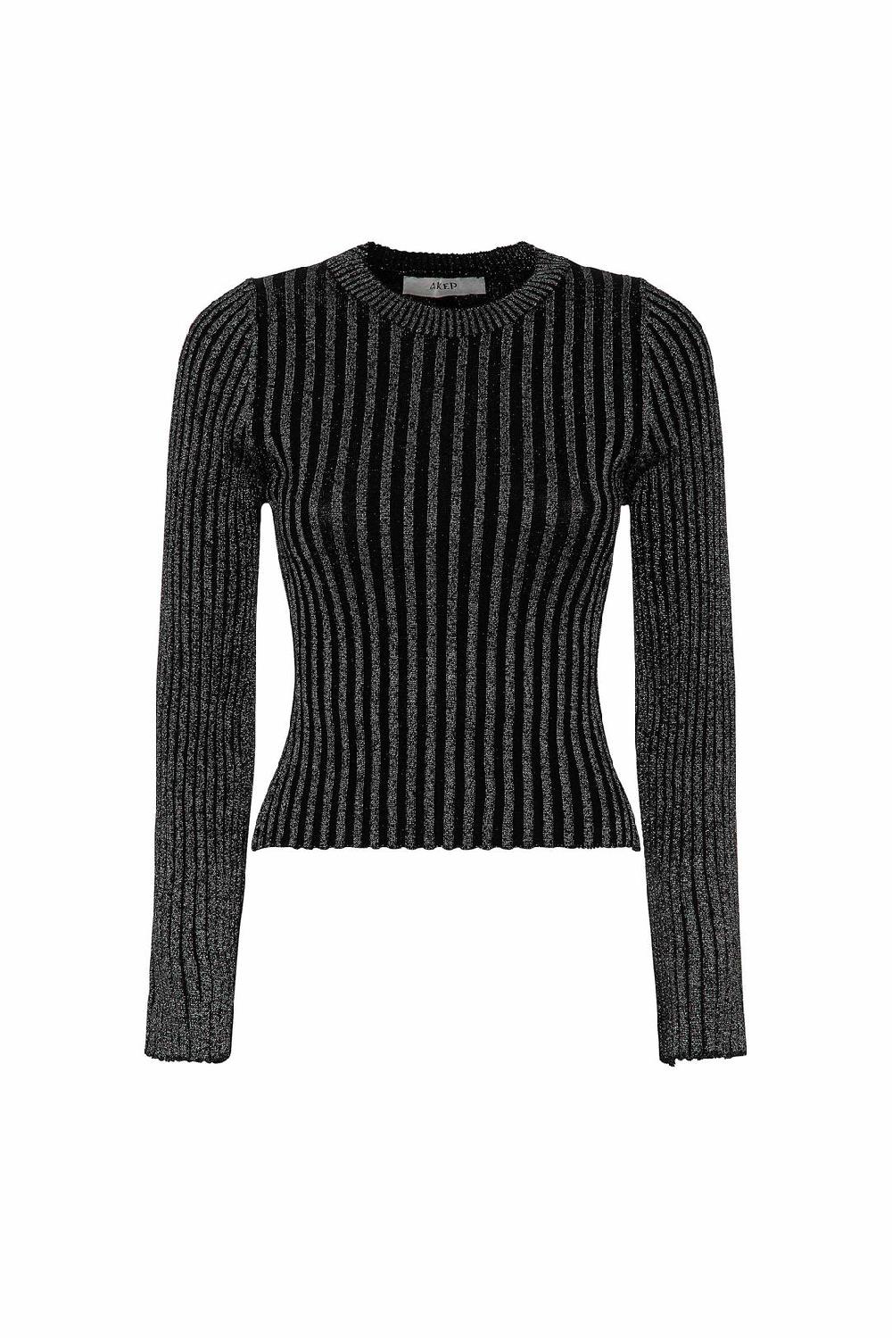 Akep MAGLIA AKEP A GIROCOLLO IN LUREX VANISE' Pezzi Unici
