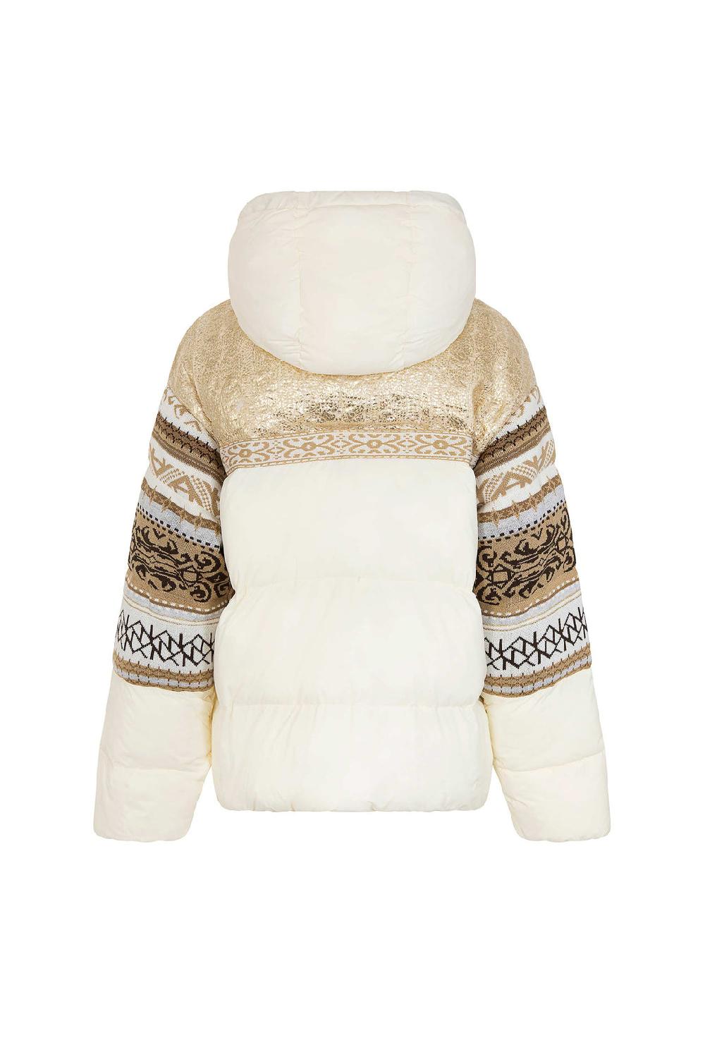 Akep PIUMINO AKEP CON INSERTI IN MAGLIA JACQUARD Negozi Online